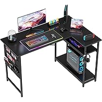 Amazon.co.jp: Alebert パソコンデスク ゲーミングデスク 幅107